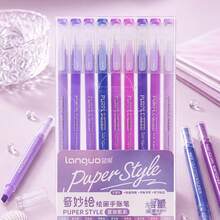 9-Color Neutral Pen Set, Large Capacity Creative Notebook Pen Set, 0.6mm Fine Tip, Smooth Writing, Suitable For Journaling, Note-Taking, Drawing, DIY Crafts And Art Supplies, Back To School, Independence Day Gift - Multicolor - View 5