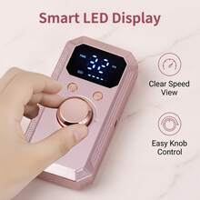 Gunting Kuku Elektrik, Portabel, Dapat Diisi Ulang USB, Cocok untuk Manikur dan Pedikur, Alat Pembentuk Kuku dan Kecantikan, Layar Digital, Alat Kuku Multifungsi, Motor Penghapus Kutek Elektrik Profesional, Cocok untuk Membentuk Kuku - Beraneka warna - View 9