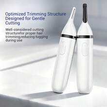 SEAGO Unisex Electric Nose Hair Trimmer, Dual Stainless Steel Blades, Nose Ear Eyebrow Facial Hair Trimmer, Portable Mini Personal Grooming Tool, Suitable For Home Travel Daily Use, Gift For Men - Multicolor - View 4