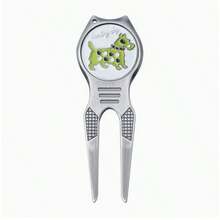 Golf Divot Tool With Magnetic Ball Marker, Metal Green Repair Fork, Portable Golf Ball Mark Repair Tool, Golf Accessories - Robot Dog Red - View 9