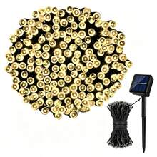 Cordão De Luz LED Solar Fio Verde Escuro,IP65 À Prova D'água,8 Modos,12M/22M,Luz Colorida,Branco Quente,Frio,Decoração Jardim,Natal Ao Ar Livre - Cordão de luzes verde-escuro com fio, alimentado por energia solar - Visão 13
