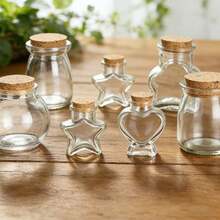 20pcs Mini Decorative Bottles 10ml With Cork Stopper, Jute Rope, Small Cards, Suitable For Camping Projects, Graduation Season, Handmade Crafts, Jewelry, Message In A Bottle, Wedding Blessings, Party Gifts - 1ml Glass - Multiple Styles - View 7