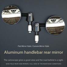 Motorcycle Retro Modified Handlebar Mirror Full Angle Folding Rearview Mirror Motorcycle Rearview Mirror Handlebar Mirror Reflective Mirror CFMOTO 250NK Baboon UY125 Modified Handlebar Mirror - Multiple Styles - View 5