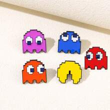 Cartoon Pixel Bean Metal Badge Cute Brooch Pin Accessory - Multicolor - View 6