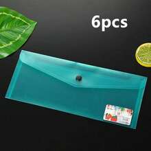 6pcs A6 Transparent PP Plastic File Envelopes Folders With Black Clips, Durable Multi-Color Document Storage Bags, Transparent Design File Organizer, Desktop Paper Storage Rack, Suitable For Home, School And Office, Practical Daily Stationery Supplies - Multicolor - View 13