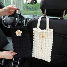 1pc Car Hanging Multi-Function Tissue Bag, Suitable For Front And Rear Seats, Can Be Used As A Tissue Box. - A - View 8