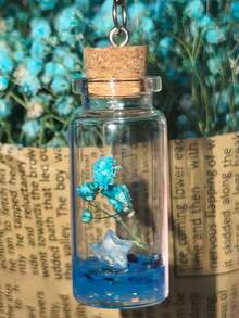 20pcs Mini Decorative Bottles 10ml With Cork Stopper, Jute Rope, Small Cards, Suitable For Camping Projects, Graduation Season, Handmade Crafts, Jewelry, Message In A Bottle, Wedding Blessings, Party Gifts - 1ml Glass - Multiple Styles - View 2
