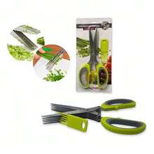 Tesoura de Cebolinha 5 Lâminas Aço Inox - Picar Ervas, Cebolinha, Hortelã, Cozinha Essencial - Multicolorido - Visão 7
