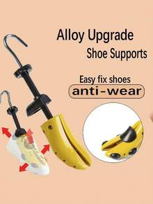 1pc Adjustable Shoe Stretcher For Men And Women, Expandable Width, Anti-Wrinkle, Universal - Yellow - View 2