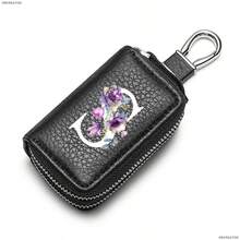 White Flowerdouble-Layerkeybagwithincreased Capacity,Men's PUconvenientkeystorage Bag,Keychain,Suitableforkeystorageandorganization,An Interestinggift - Multicolor - View 27
