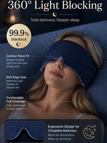 Masker Tidur Berbobot Meredakan Kelelahan Mata Lembut, Bernapas, Menghalangi Cahaya, Masker Mata yang Dapat Diatur, Desain Kait dan Perekat untuk Mencegah Tergelincir, Cocok untuk Pelajar, Pekerja Kantoran, Pelancong, untuk Tidur Siang dan Istirahat Malam, Perlengkapan Perjalanan, Kembali ke Sekolah - beraneka warna - View 5