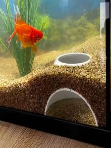 1件裝水族箱拱形洞穴裝飾，魚類躲藏屋飾品，小型熱帶魚休息與繁殖魚缸裝飾，適用於孔雀魚、燈魚、鬥魚小型混養魚缸 - 歡樂水族 - 查看 3