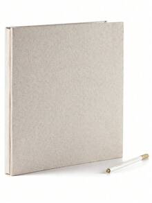 1pc 16-Inch Linen Fabric DIY Self-Adhesive Photo Album - Multicolor - View 1