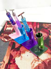 Diamond Painting Drill Pen Holder - Prevents Drill Pen From Rolling, Keeps It Securely In Place; Diamond Painting Tool Accessories - Stand - View 6