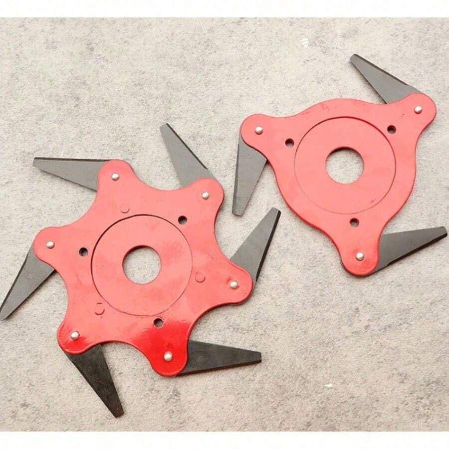 Lawn Mower Grass Trimmer Blades, 3-Tooth 6-Tooth Multi-Function Weeding Machine Cutter Head, Garden Tool Accessories