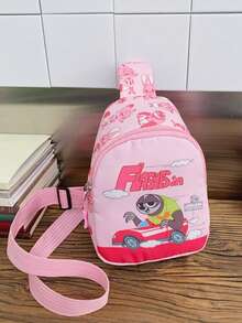 1pc Disney Mini Chest Bag, Adjustable Shoulder Strap Fashion Casual Waist Bag For Teens, Authentic Printed Cartoon Chest Bag, Multi-Use Convenient Fashion Waist Bag, Cute Coin Purse, Multi-Function Storage Bag, Mini Chest Bag, Multi-Use Storage Pouch, Party Gift Coin Bag, Outdoor Sports Bag, Zipper Closure - Multicolor - View 13