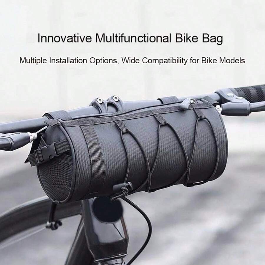 1pc Car Accessories Electric Bicycle Hanging Storage Bag, Multi-Functional Universal Installation Storage Pouch, Small Items Big Use, Portable Storage, Black/Pink Two Colors Available - A - View 1