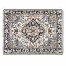 1pc Decorative Dog Pee Pad Carpet, Waterproof Absorbent Pet Mat, Non-Slip Floor Protector, Suitable For Small And Medium Dogs, Fashionable Home Carpet, Blue And Gray Available - one-size - View 10