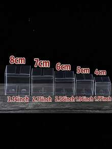 20 Buah Kotak Plastik PVC Bening Ukuran 4cm/5cm/6cm/7cm/8cm, Untuk Handuk, Teh, Penyimpanan Ornamen, Hadiah Kejutan Pesta Ulang Tahun, Kotak Kemasan Hadiah Kubus Serbaguna - A - View 10