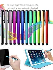 Customized Text Logo Aluminum Alloy Stylus Pen For Phone, Tablet, Touchscreen, 7.0 Capacitive Stylus Pen With Silicone Tip, Universal Touchscreen Stylus Pen For Couples, Spouses, Colleagues, Friends, Elders, Students, Classmates, Mentors - Multicolor - View 5