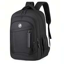 SHILAN Large‑Capacity Multi‑Pocket Backpack, Wear‑Resistant Water‑Repellent Laptop Bag For Commute And School - Multicolor - View 2