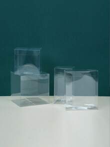 20 Pcs 4cm/5cm/6cm/7cm/8cm Clear PVC Plastic Boxes, For Towel, Tea, Ornament Storage, Birthday Party Surprise Gift, Multi-Purpose - A - View 4