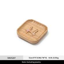 Oirlv Wooden Style Multi-Shape Jewelry Tray, Ring, Earring, Bracelet Storage Organizer, Vanity Tabletop Decorative Storage Display,Room Decor,Travel Essential - View 15