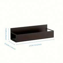 1/2pcs Magnetic Side Storage Rack Set, Suitable For Refrigerator And Washing Machine - No Drilling Required, Easy Installation, Fashionable Black Metal Texture, Wall-Mounted Spice Rack - Black - View 13