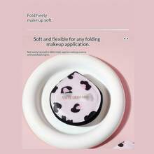 3PCS Leopard Print Cushion Makeup Puff, Latex‑Free Dual‑Use Dry & Wet Cosmetic Puff, Soft Plump Foundation Sponge For Cream, Liquid & Powder Makeup - Multicolor - View 6