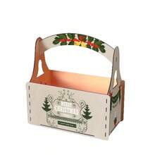 Wooden Christmas Gift Box Storage Box Home Desktop Decoration Handmade Chocolate Box Souvenir Jewelry Storage Box Holiday Party Gift Packaging Display Box Holiday Season Desktop Centerpiece Decoration - View 7