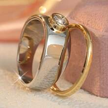 2pcs Fashion Classic Women's Rings, Suitable For Women's Daily, Wedding And Engagement Wear - Multicolor - View 6