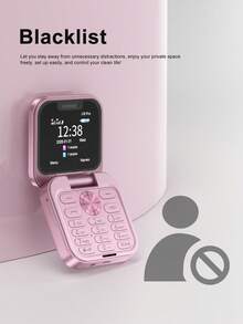 2026 NEW SERVO I18 Pro Flip Mobile Phone 2G GSM 1.77" Type-CCall Recording Magic Voice Blacklist Dual SIM Cute Button Mini Mobile Phone - Pink - View 4