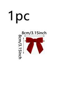 1pc Extra Large Red Organza Bow Door Decor, Reusable, Rhinestone Bow Set, Suitable For Door Decor And Christmas Tree, Perfect For Christmas, Birthday, Valentine's Day, Wedding And Anniversary - one-size - View 11