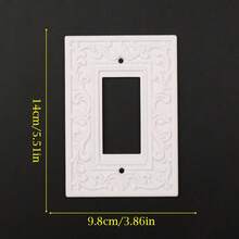 1PC 3D Printed Premium Plastic Gothic Vintage Carved Switch Plate, Retro European Style Wall Switch Decorative Panel, Halloween Personalized Soft Decor Switch Plate Suitable For Studio Wall Backdrop Scene - Multicolor - View 21
