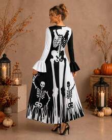 Women Maxi Dresses - White - View 2