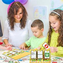 Fun World Sightseeing Cognition Calendar Cards, Picture-Text Matching English Word Learning, Detachable Ring Design, Early Childhood Geography Enlightenment Educational Toy, Home Desktop Early Education Interactive, Birthday Party Christmas New Year Holiday Gift - Multicolor - View 9