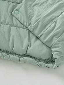 mini bala Unisex Infant Baby Girl Padded Jacket Thick Fluffy Soft Loose Going‑Out Coat For Autumn Winter - Earthy Green - View 8