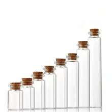 20pcs Mini Decorative Bottles 10ml With Cork Stopper, Jute Rope, Small Cards, Suitable For Camping Projects, Graduation Season, Handmade Crafts, Jewelry, Message In A Bottle, Wedding Blessings, Party Gifts - 1ml Glass - Multiple Styles - View 1