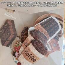 ADOFUN コラージュシール 刺繍風 ステッカー 6種セット 180枚入り 大容量 コラージュ素材 非防水 刺しゅうシール 手帳デコ アルバム ノート 可愛い 日記装飾用品ネイルパーツ   シリコンモールド - 写真の通り - チェックする 2