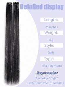 Vibrant Laser-Cut Ear Loop Hair Extensions With A Sweet And Cool Style Are Perfect For Women To Wear At Music Festivals And Parties. - Multicolor - View 3