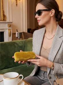 Gucci Leather Glasses Case Set | Luxury Hard Shell Fashion Glasses Case, Women's Designer Accessory, Perfect Gift For Her - Yellow - View 1