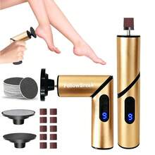Foldable Electric Foot File, Rechargeable Handheld Foot Dead Skin Remover, 9-Speed Adjustable, Multi-Function Personal Foot Polisher, Portable Callus Removal Tool For Home And Nail Salon, Foot Care Tool For Men And Women - Multicolor - View 13