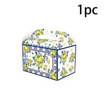 Blue And White Porcelain Lemon Gift Box, Birthday Gift Packaging Box, Coastal Bachelorette Party Gift Box, Christmas Holiday Small Gift Decoration Box, Mediterranean Blue And White Style Gift Box, Bridal Shower, Tea Party, Holiday Gathering, Family Activity And Other Occasions Party Favor Box, Retail Store Gift Packaging, Party Supplies - Blue and White Porcelain Croissant - View 17