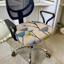 1pc Office Chair Cover With Stretchable Fabric, Universal Office Desk Chair Cover, Swivel Chair Sofa Cover, - Multicolor - View 12