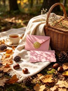 50pcs/24sets Mini Envelopes With Blank Note Cards & Sealing Sticker,Small Self-Adhesive Envelopes For Weddings Small Gatherings Love Letters Holiday Cards Graduation Ceremony,Invitations RSVP Cards,Thanksgiving Halloween Christmas Party.(Pink) - H - View 6