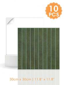 1/10/20pcs 3D Straight Line Backsplash Tiles, Peel And Stick Tile Stickers, Self-Adhesive Wall Stickers For Kitchen Bathroom Home Decor - Wall Stickers - View 13