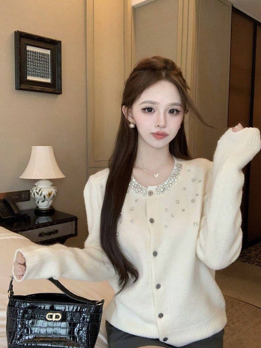 Women Cardigans - White - View 1