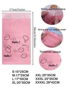 10/20pcs Pink Self-Adhesive Envelopes/Shipping Bags, Multi-Size Waterproof Mailing Envelopes, Thickened Plastic Packaging Bags, Leak-Proof & Tear-Resistant, Multi-Purpose Minimalist Packaging Bags, Suitable For Office, Clothing Packaging Backs - Multiple Styles - View 6