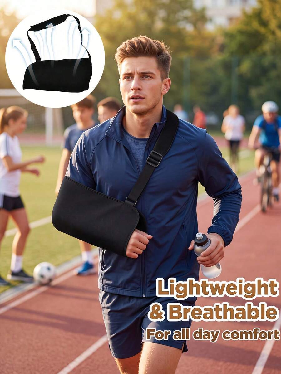 1pc Forearm Sling, Arm Guard, Elbow Joint Immobilizer, Wrist Support Brace, Sports Protective Gear, Multi-Function Arm Support Band With Foam Neck Pad, Suitable For Left And Right Hand Women And Men, With Back Waist Belt Shoulder Immobilizer For Left And Right Arm, Lightweight Rotating Cuff Arm Support Elbow Wrist, Lightweight Adjustable Mesh Shoulder Immobilizer Rotating Sleeve Arm Sleeve Support