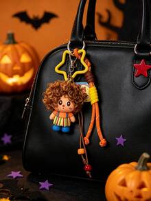 1pc Random Style Keychain, Colorful Cute Bag Pendant, Halloween Accessory, Suitable For Backpack Charm, Holiday Party And Daily Decoration - Multicolor - View 3